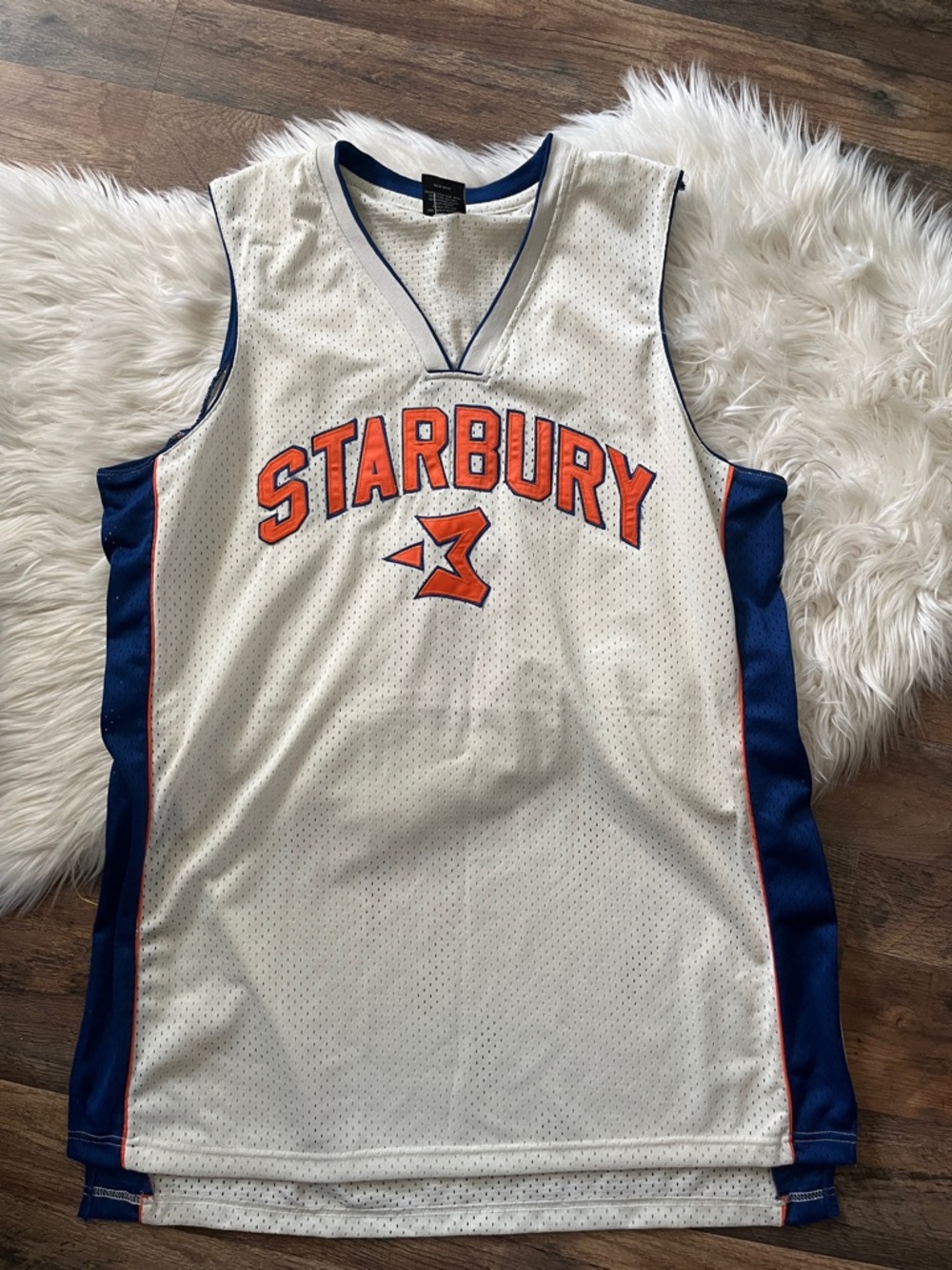 Stephon Marbury Starbury #3 Basketball Jersey XL Blue White Y2K Throwback